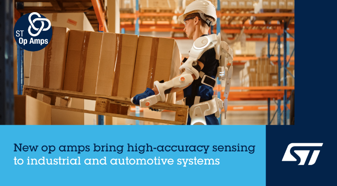 意法半導(dǎo)體高精度TSZ151運(yùn)算放大器具有極低的失調(diào)電壓和溫度漂移，信號調(diào)理和電流測量電路的準(zhǔn)確度和穩(wěn)定性。